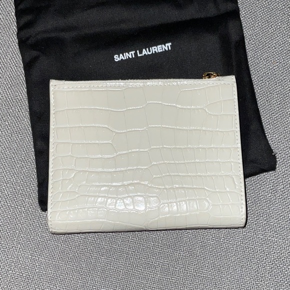 YSL Uptown Wallet - Vintage White Croc - Excellent condition - Picture 2 of 6